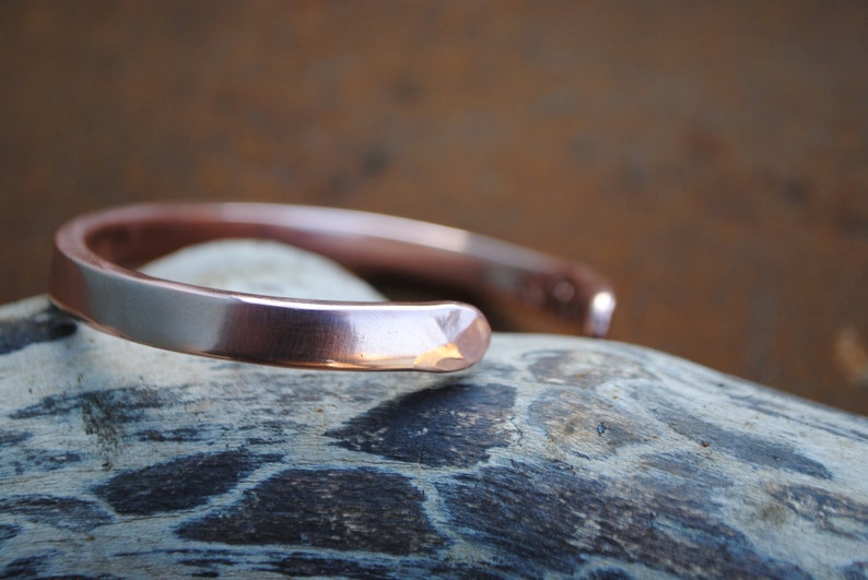 Luxury Hand Forged Copper Bangle image 2