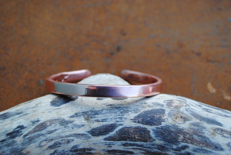 Luxury Hand Forged Copper Bangle image 1