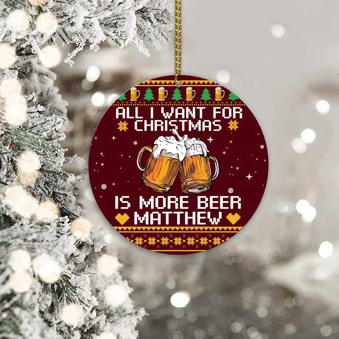 Beer Christmas Ornaments 