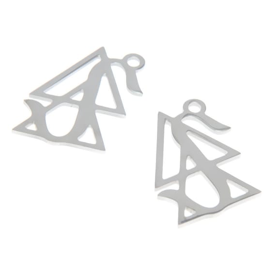 5pcs//lot Lilith Pendant Black Moon Logo Luna Emblem Amulet Charm pendant 27x11mm