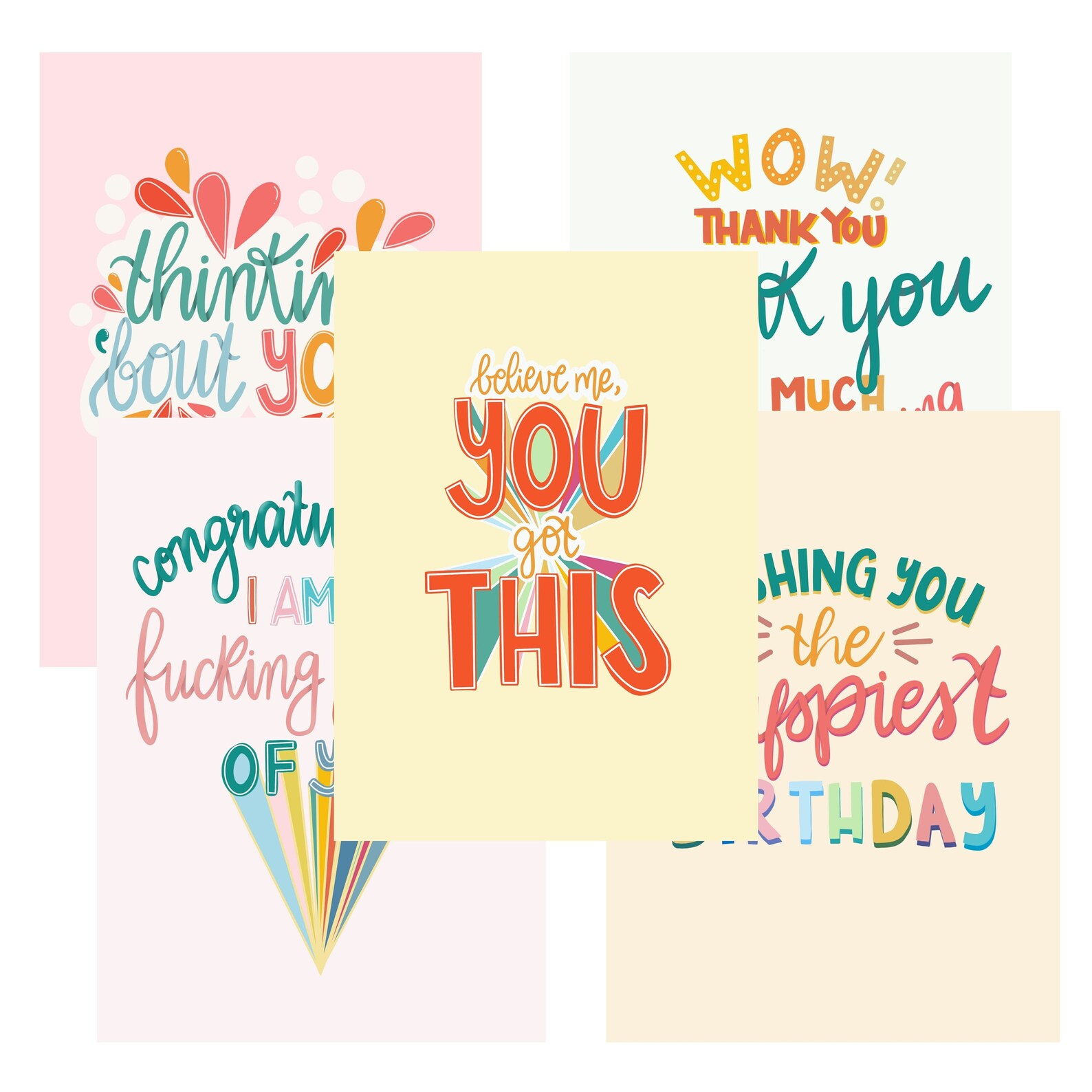 Feel Good Greeting Cards 3.6 x 5 Greeting Cards Etsy