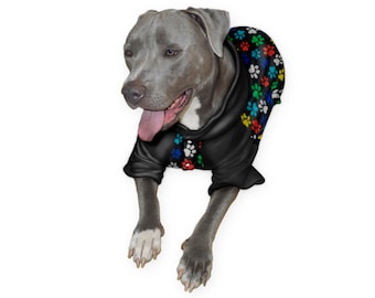 CutitiUU Hundepullover Für Große Hunde – Warmer Winterpulli Mit Blumenmuster (XL, 2XL)