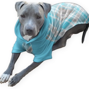 Dog Pajamas Pitbull, Large Dog Clothes, Big Dog Clothes, Fleece Dog Sweater, Custom Made, Dog Hoodie, Winter Dog Coat, Dog Holiday Shirts