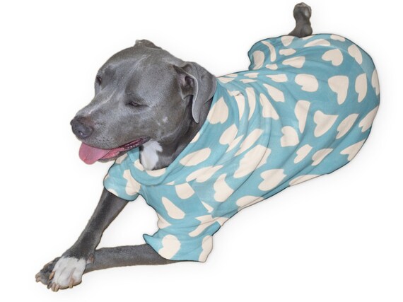 Dog Pajamas Pitbull Large Dog Clothes Big Dog Clothes Fleece