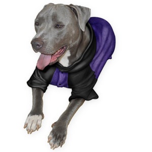 Large Dog Clothes, Purper Dog Pajamas, Big Dog Clothes, Fleece Dog Sweater, Custom Made, Dog Hoodie, Dog Coat, Dog Holiday Shirts