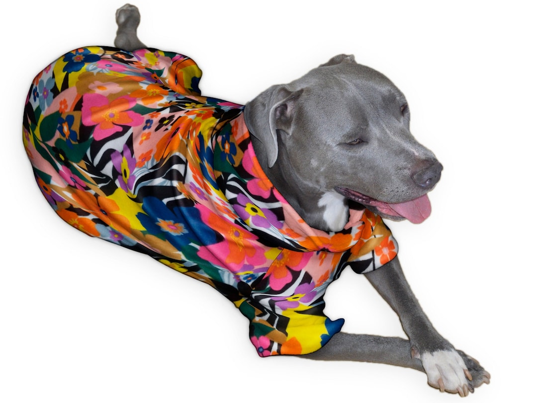 Dog Pajamas Pitbull, Large Dog Clothes, Big Dog Clothes, Fleece Dog
