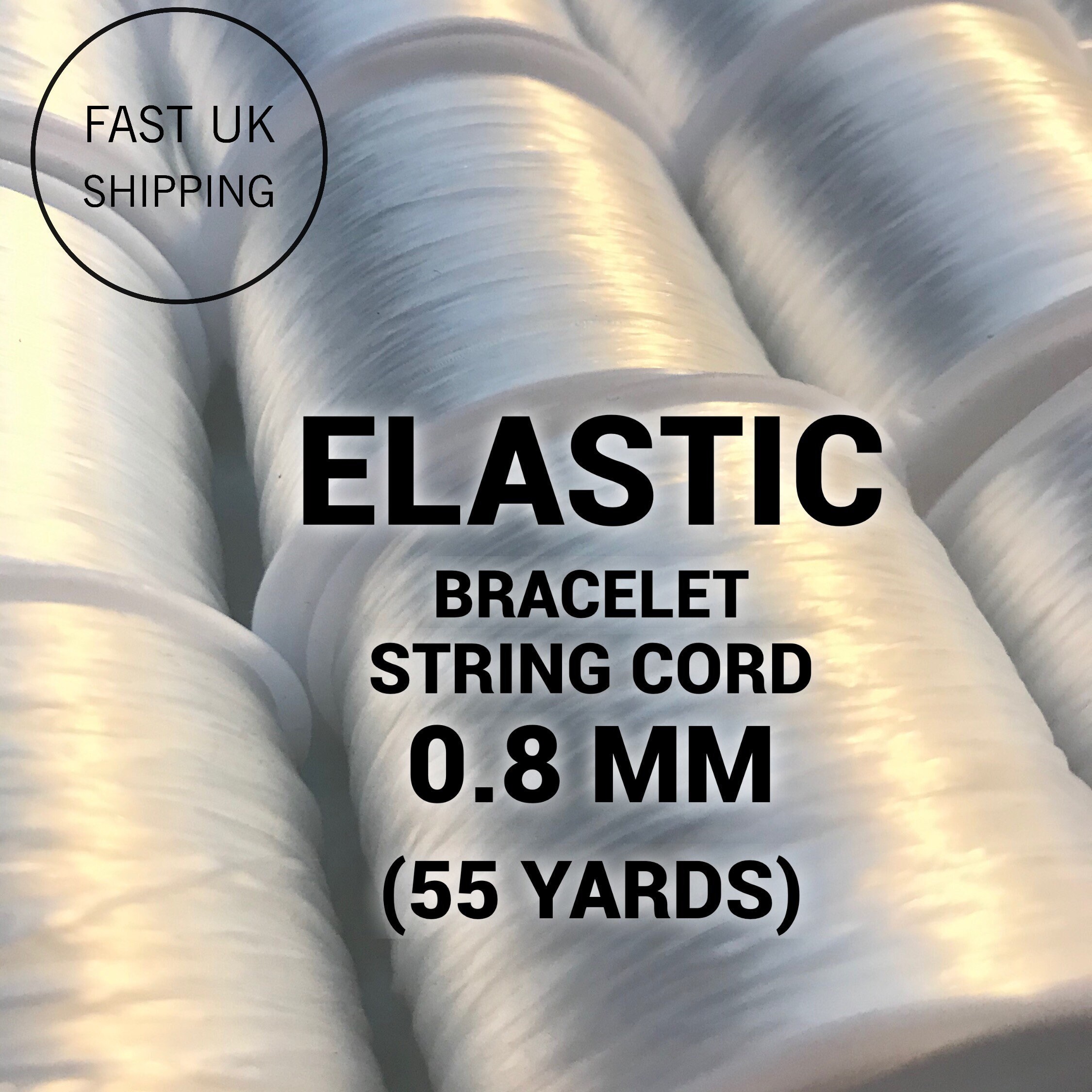 Elastic Bracelet String Cord 0.8 Elastic String Stretch Bead 