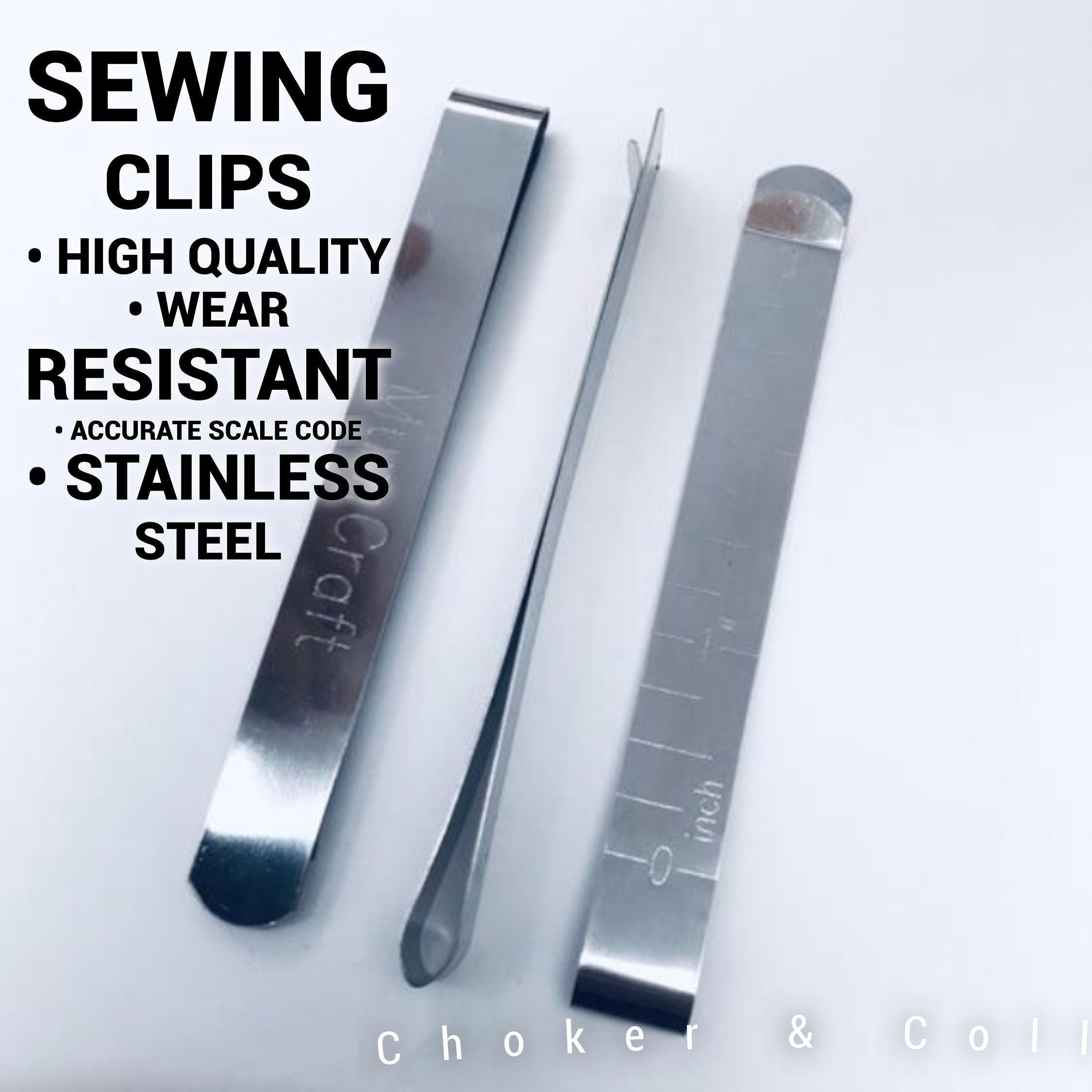 Stainless Sewing Clips Quilting Clips Patchwork Clips Crafting Clips Same  Day Despatch 