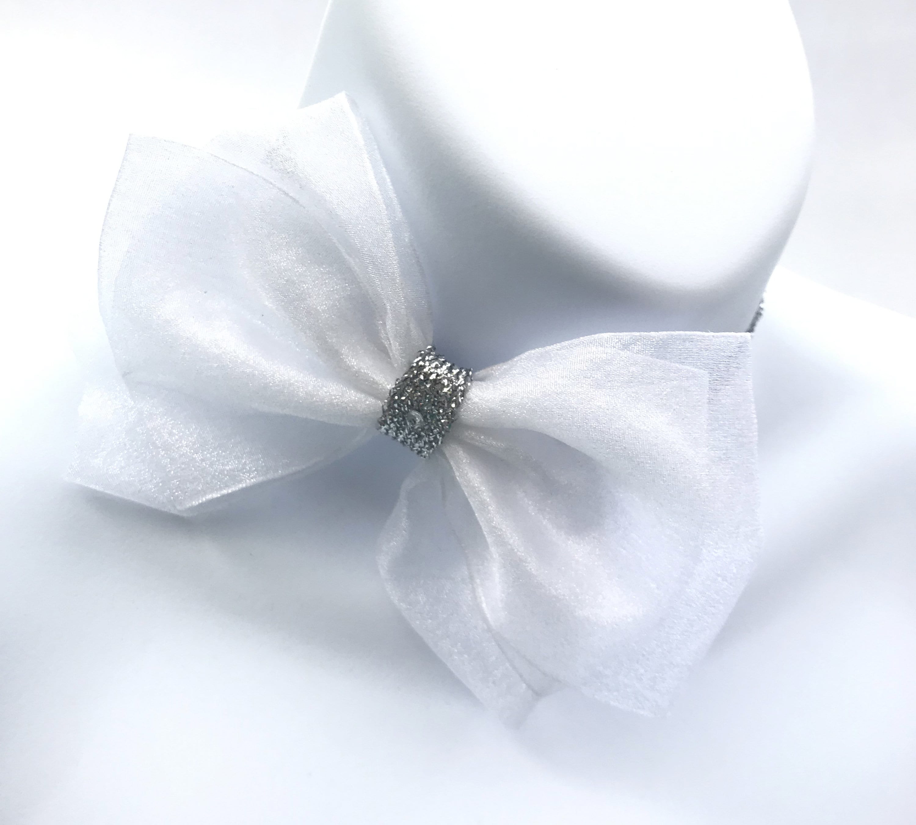 Personalized Organza Bow Clip ( katdana) main image 1