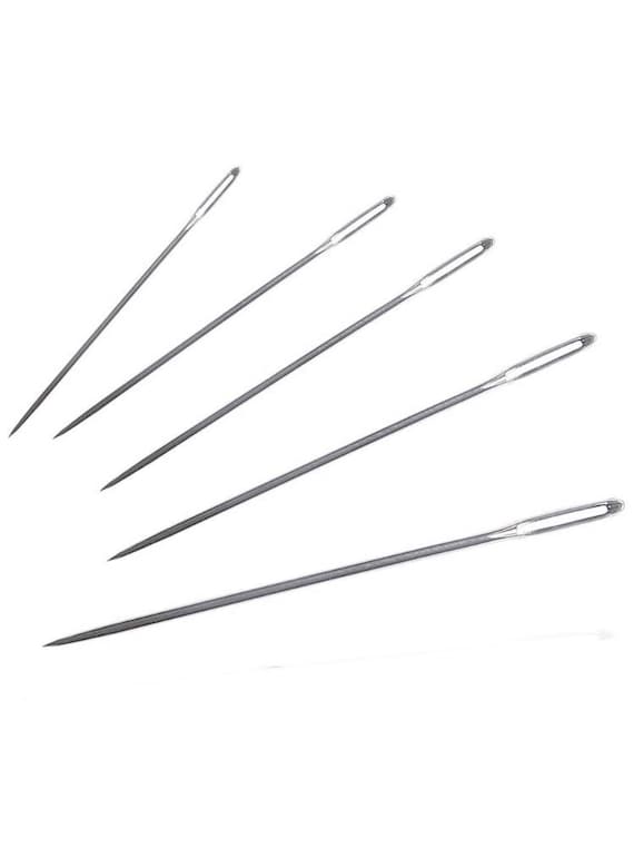 Big Eye Sewing Needle, 5 Size Set Large Eye Stitching Knitting Stitching  Needles Set 1.65” 1.8” 2” 2.2” 2.36”