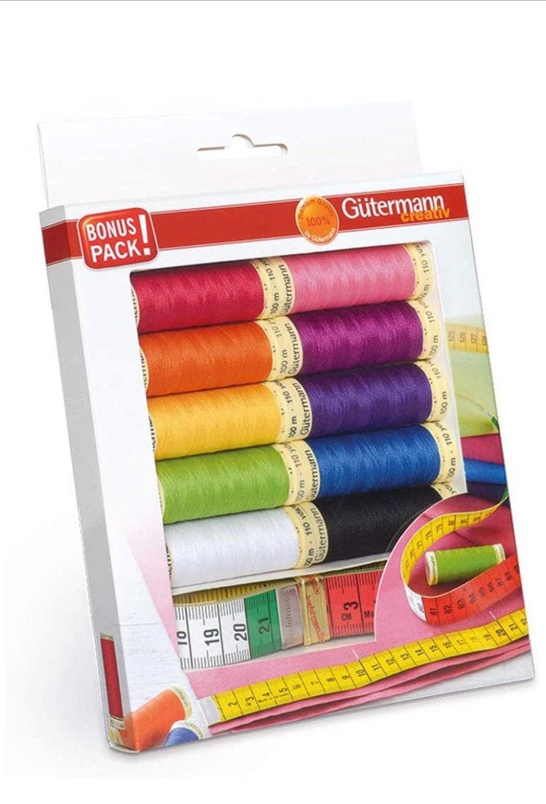 Gutermann Thread Set Multicolour 100m Etsy UK