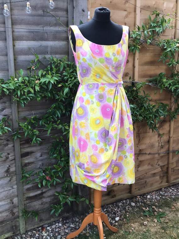 1950's Vintage Sarong Style Handmade Dress