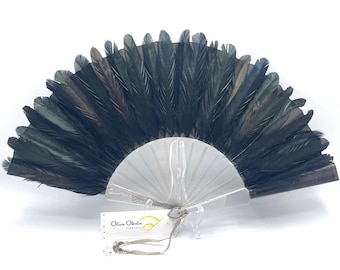 Fan of rooster feathers