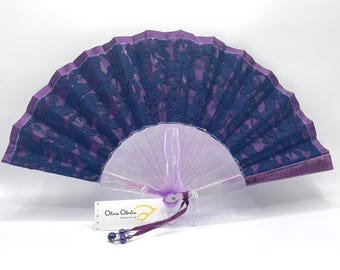 Lace & Satin Fan
