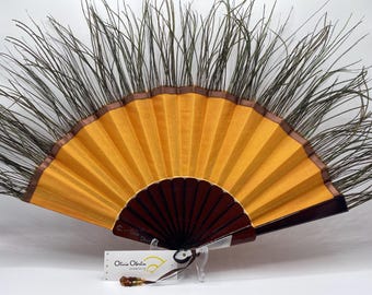 Silk & Peacock Fan