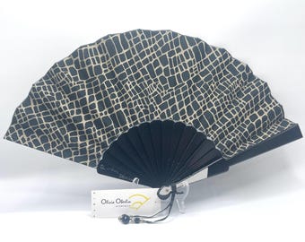 Éventail Jacquard Girafe