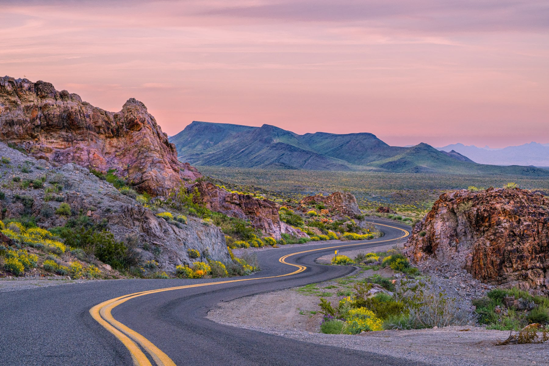 Route 66 Arizona Sunrise Art Print | Desert Landscape Wall