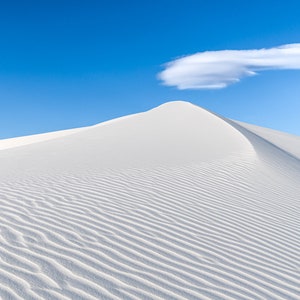 White Sands Art Print | Desert Landscape Photography | Southwest Wall Decor | Sand Dunes Wall Art | National Park Print | New Mexico Art
