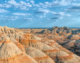 Badlands Overlook Print, Badlands South Dakota, Western Nature Print, Badlands Wall Decor, "Colors of the Badlands"