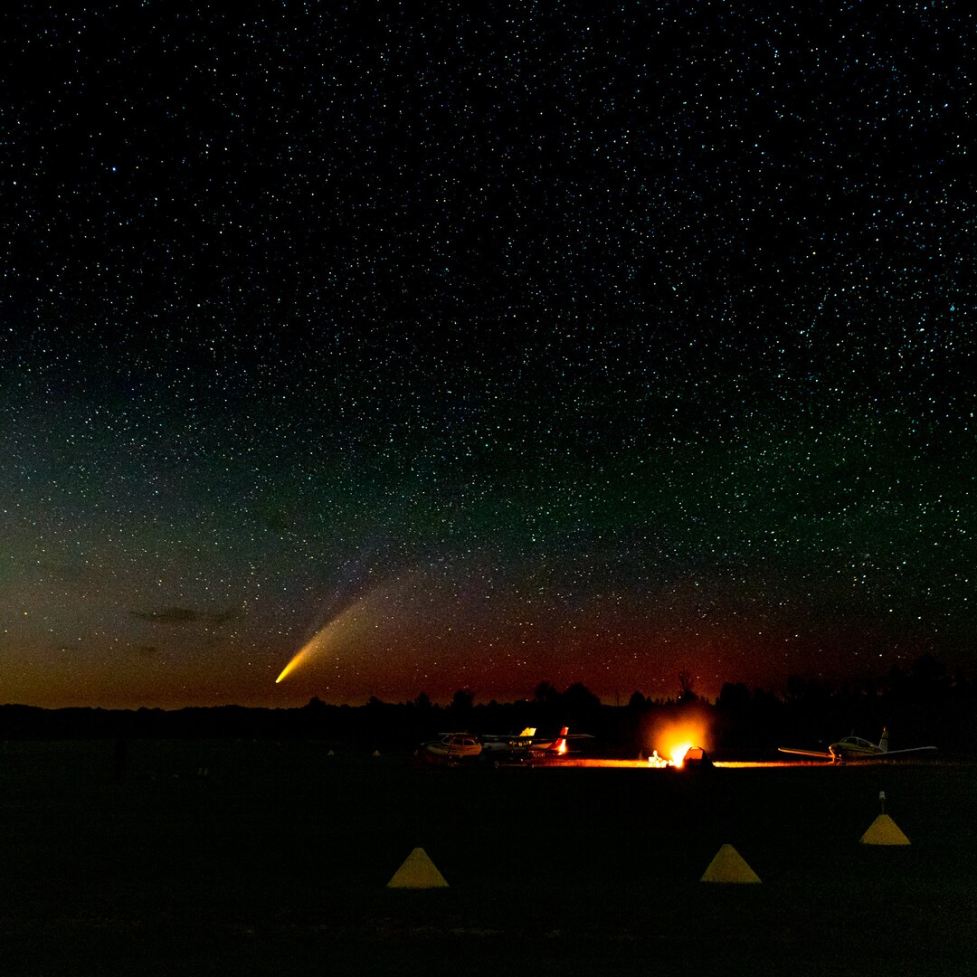 Neowise Comet Fine Art Print Comet Metal Art Night - Etsy