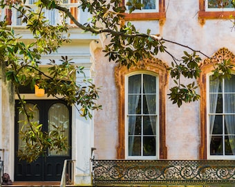Savannah Fotografie, Savannah Georgia Architechture, Kunstfotografie, Savannah Historisches Viertel "Savannah Gold"