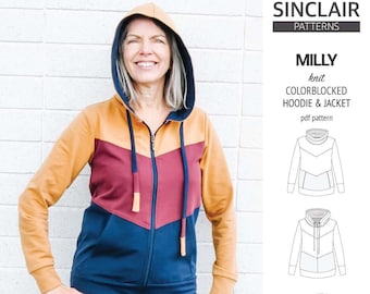 Milly colorblocked hoodie and zip up jacket (PDF)