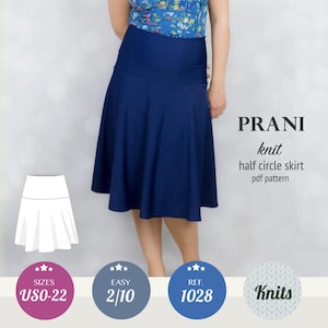Half circle skirt pattern / Pdf sewing pattern for women with sewing tutorial / instant download