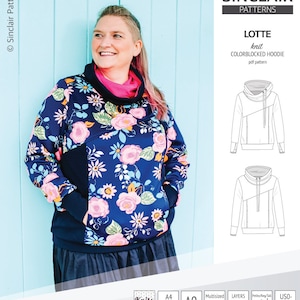 Lotte colorblocked hoodie for women PDF image 9