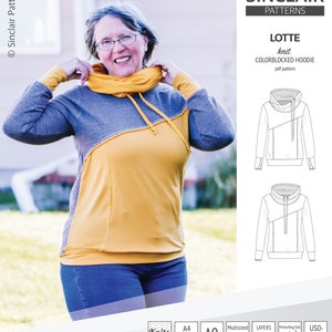 Lotte colorblocked hoodie for women PDF image 6