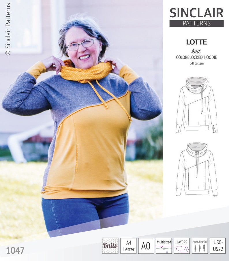 Lotte colorblocked hoodie for women PDF image 6