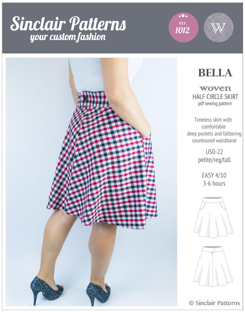 half circle skirt pattern pdf