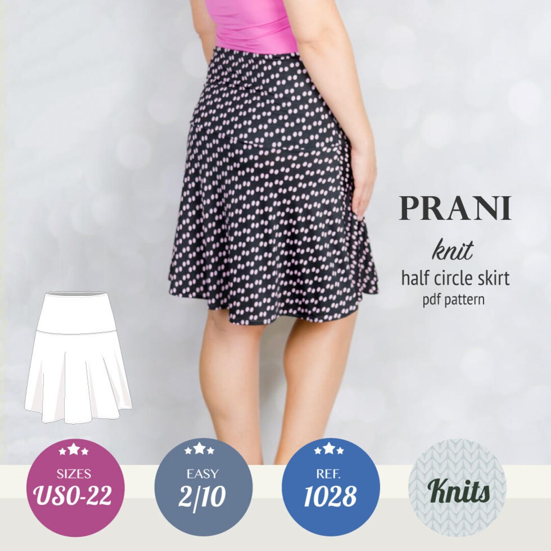 Half Circle Skirt Pattern / Pdf Sewing Pattern for Women With