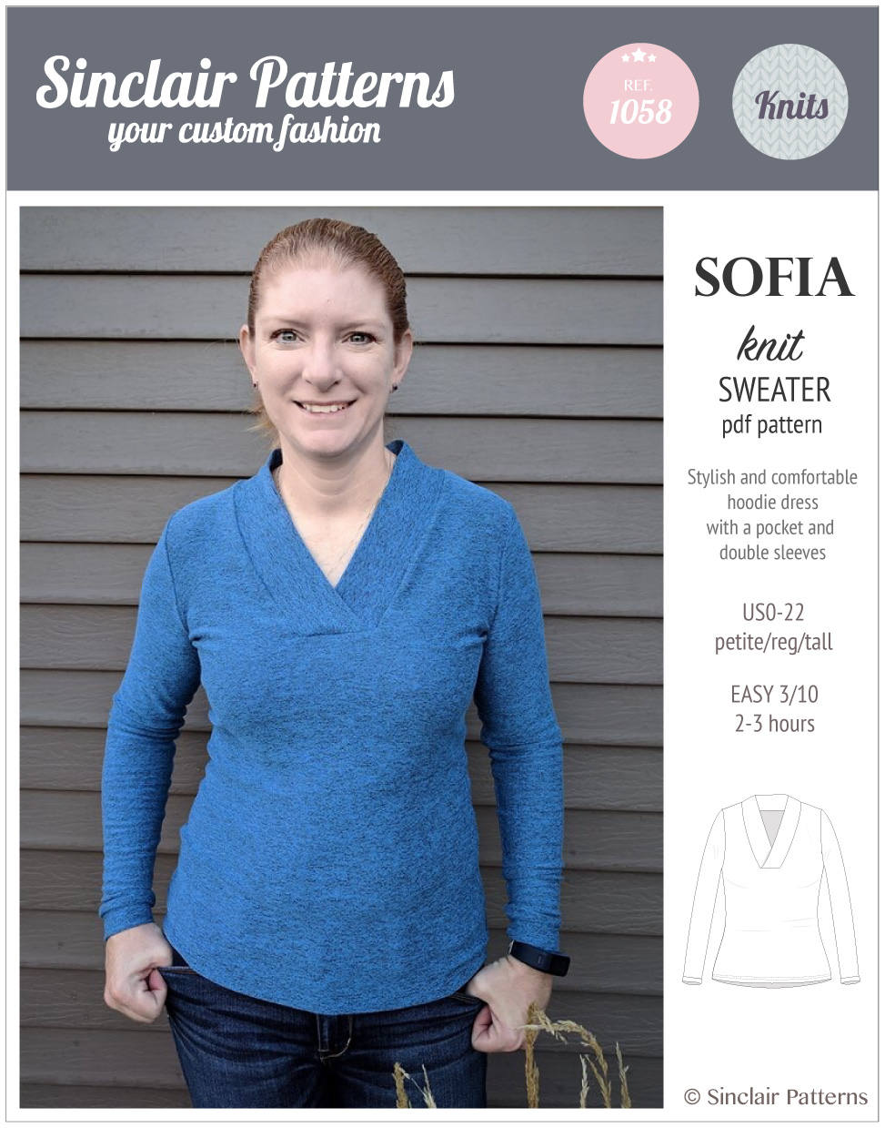 Sweater Sewing Pattern /PDF Sewing Patterns for Women / Sewing Etsy
