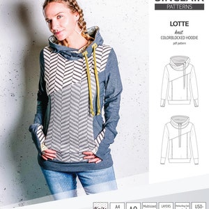 Lotte colorblocked hoodie for women PDF image 2