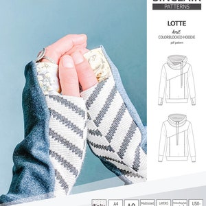 Lotte colorblocked hoodie for women PDF image 3