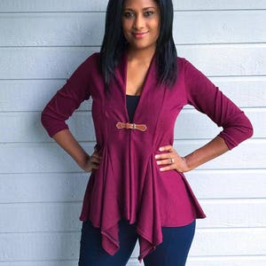 Cardigan sewing pattern pdf /PDF sewing patterns for women /  sewing pattern with pdf sewing tutorial