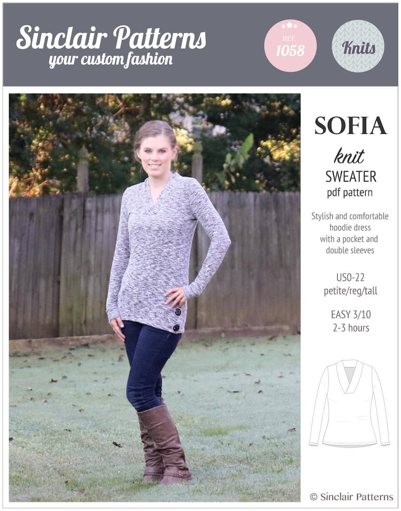 Sweater Sewing Pattern /PDF Sewing Patterns for Women / Sewing Etsy