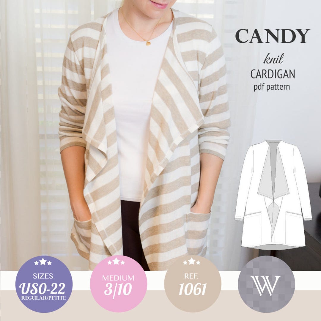 Cardigan Sewing Pattern /PDF Sewing Patterns for Women / Sewing Pattern