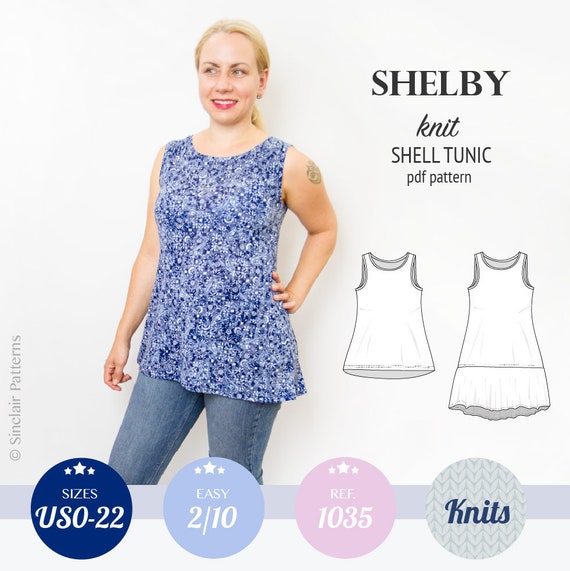 Tank Top Pattern Pdf / Sewing Pattern for Women With Sewing