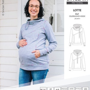 Lotte colorblocked hoodie for women PDF image 8