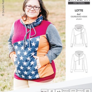 Lotte colorblocked hoodie for women PDF image 7