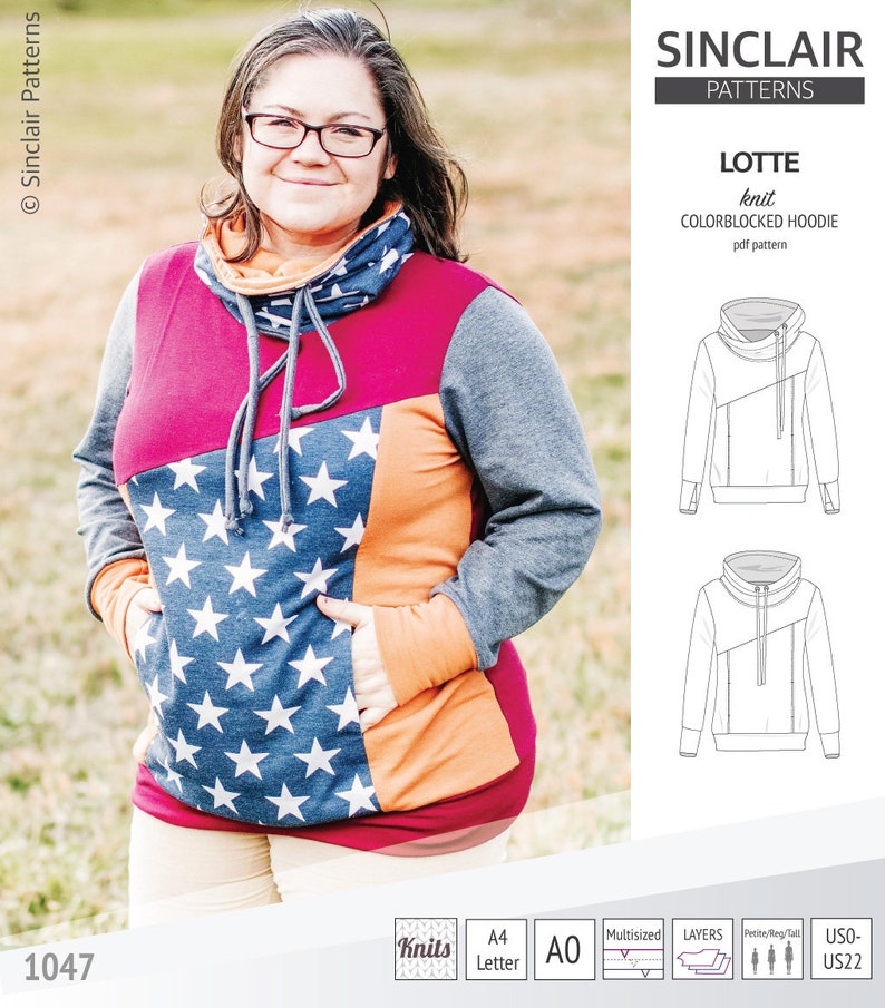 Lotte colorblocked hoodie for women PDF image 7