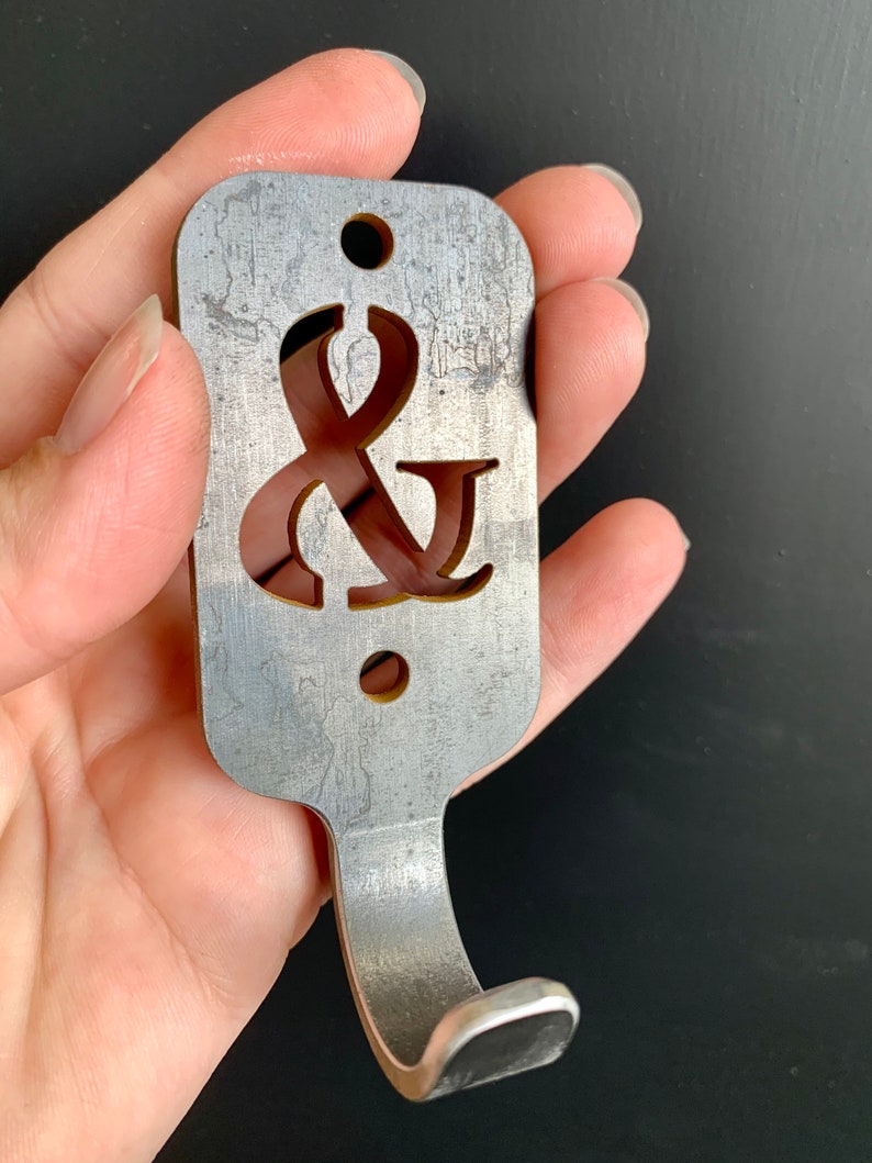 Metal Letter Hooks Number Hooks Initial Hooks Coat Hangers Etsy