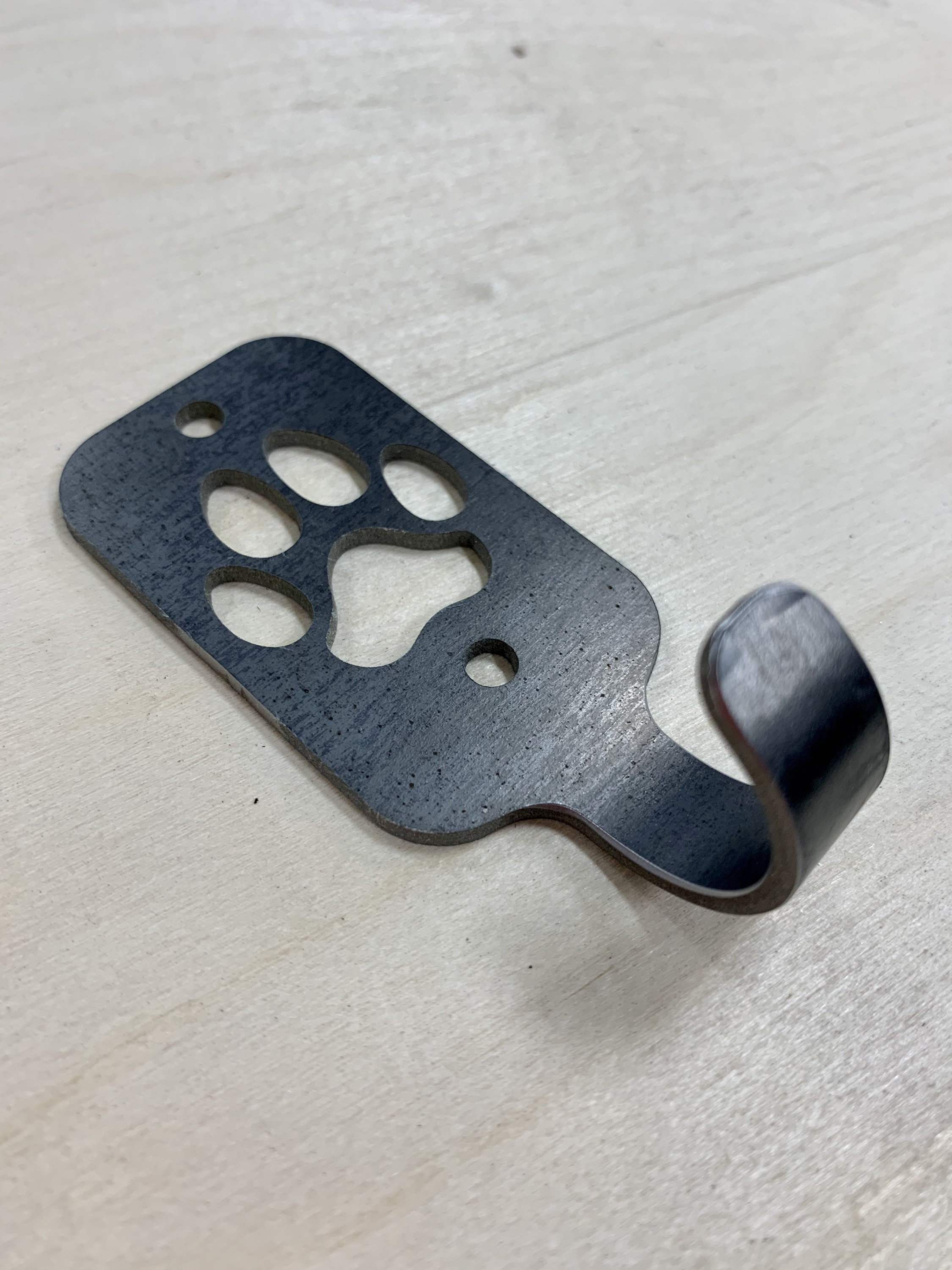 Animal Paw Print Metal Hooks Cat Paw Print Dog Paw Print Etsy UK