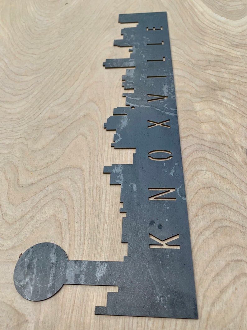 Knoxville Skyline Steel Sign Tennessee Knoxville Metal Sign Etsy