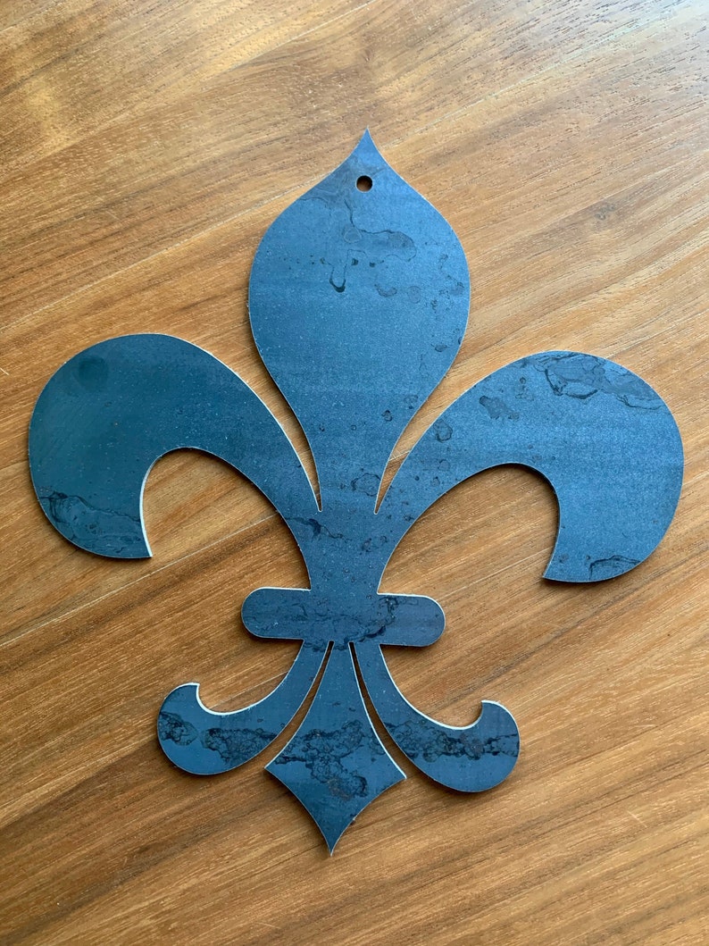 Fleur De Lis Metal Wall Art Saints New Orleans Iris Steel Etsy