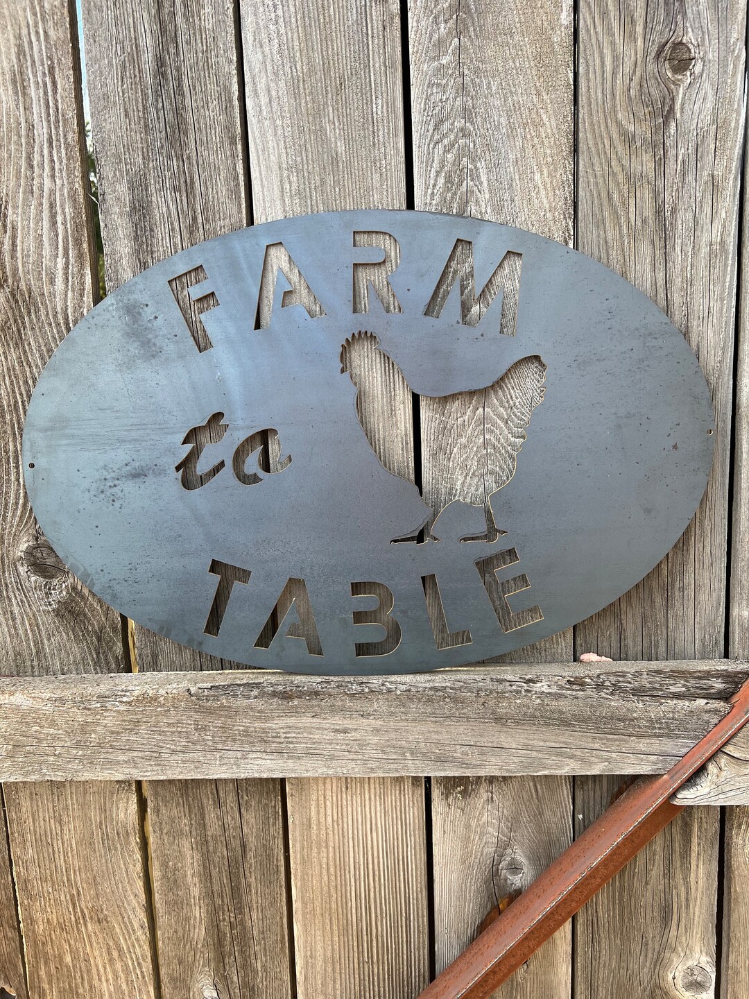 Farm to Table Metal Sign, Farm Signs, Barn Sign, Coop Sign, Rustic Decor, Signs, Rustic