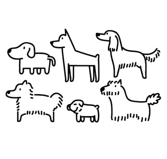 Dog Clipart Animal Clipart Cute Animal Graphic Icon Etsy
