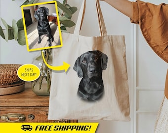 Custom Pet Tote Bag - Dog Tote - Cat Bag - Tote Bag - Canvas Tote Bag