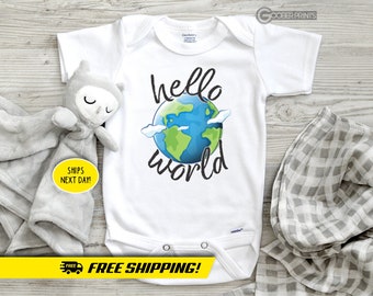 Hello World Onesie® - coming home outfit - Bodysuit - Baby Gift - Baby Shower